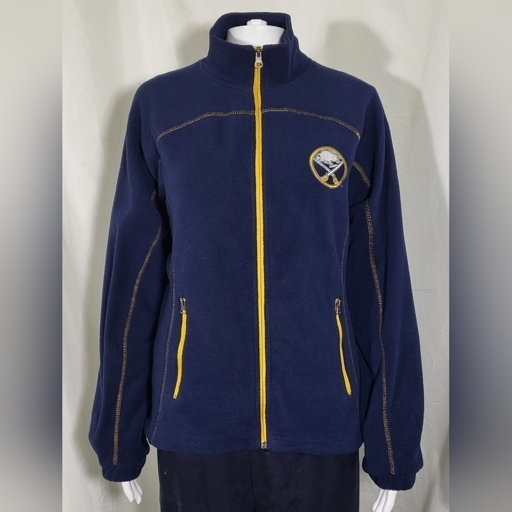 Vintage Buffalo Sabres Team Jacket Fleece Full Zip Women's Size M